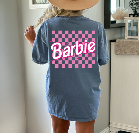 Barbie Checkered - DTF Transfer