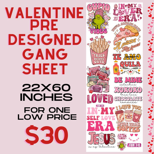 Lover Era Valentine's - Pre Designed Gang Sheet