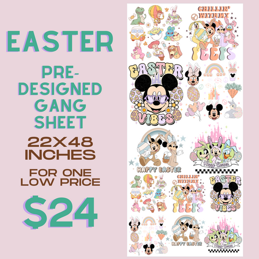 Mommy & Me Easter Matching - Pre Designed Gang Sheet
