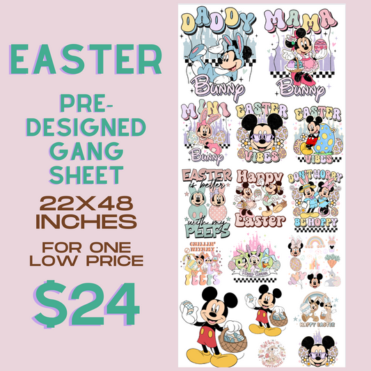 Magical Friends Easter - Pre Designed Gang Sheet