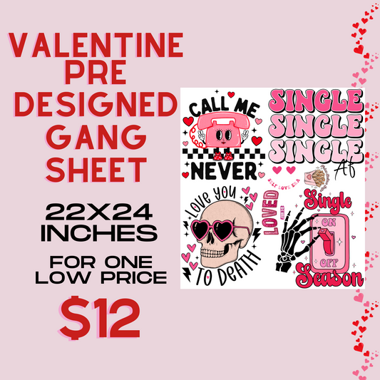 Anti Love Club - Pre Designed Gang Sheet