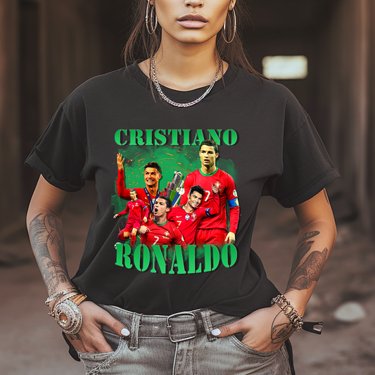 Cristiano Ronaldo Red and Green - DTF Transfer