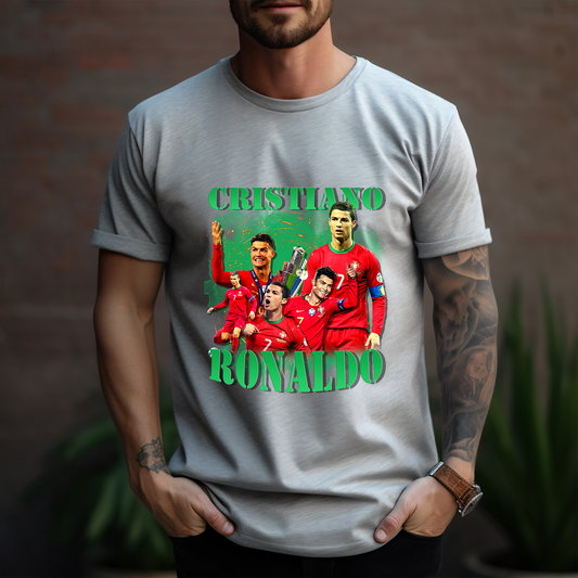 Cristiano Ronaldo Red and Green - DTF Transfer