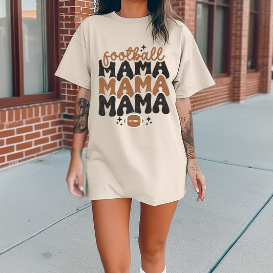 Cozy Brown Football Mom - DTF Transfer