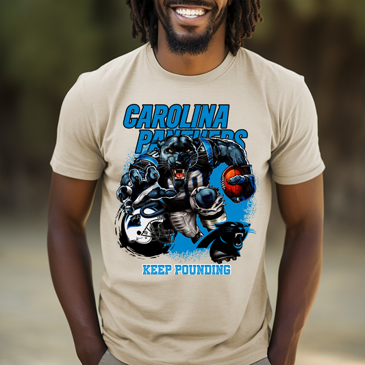 Carolina Panthers Football Keep Pounding - DTF Transfer