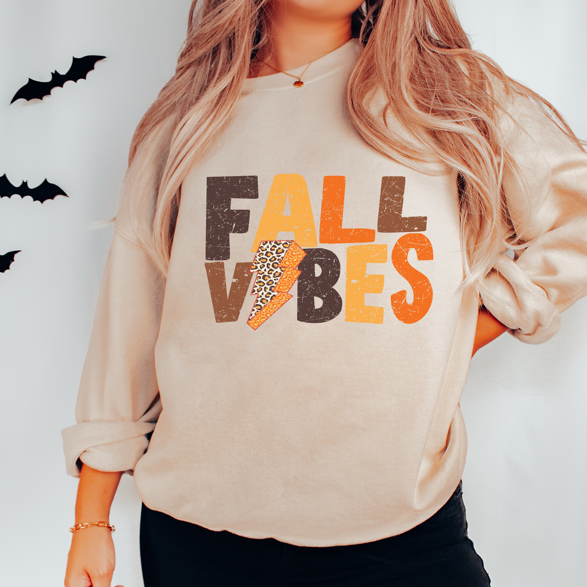 Fall Vibes Cheetah Lightning Bolt - DTF Transfer