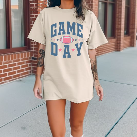 Game Day Pastel Football - DTF Transfer