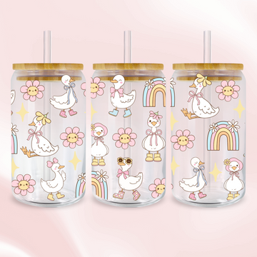Garden Party Goose Wrap - UV DTF Sticker