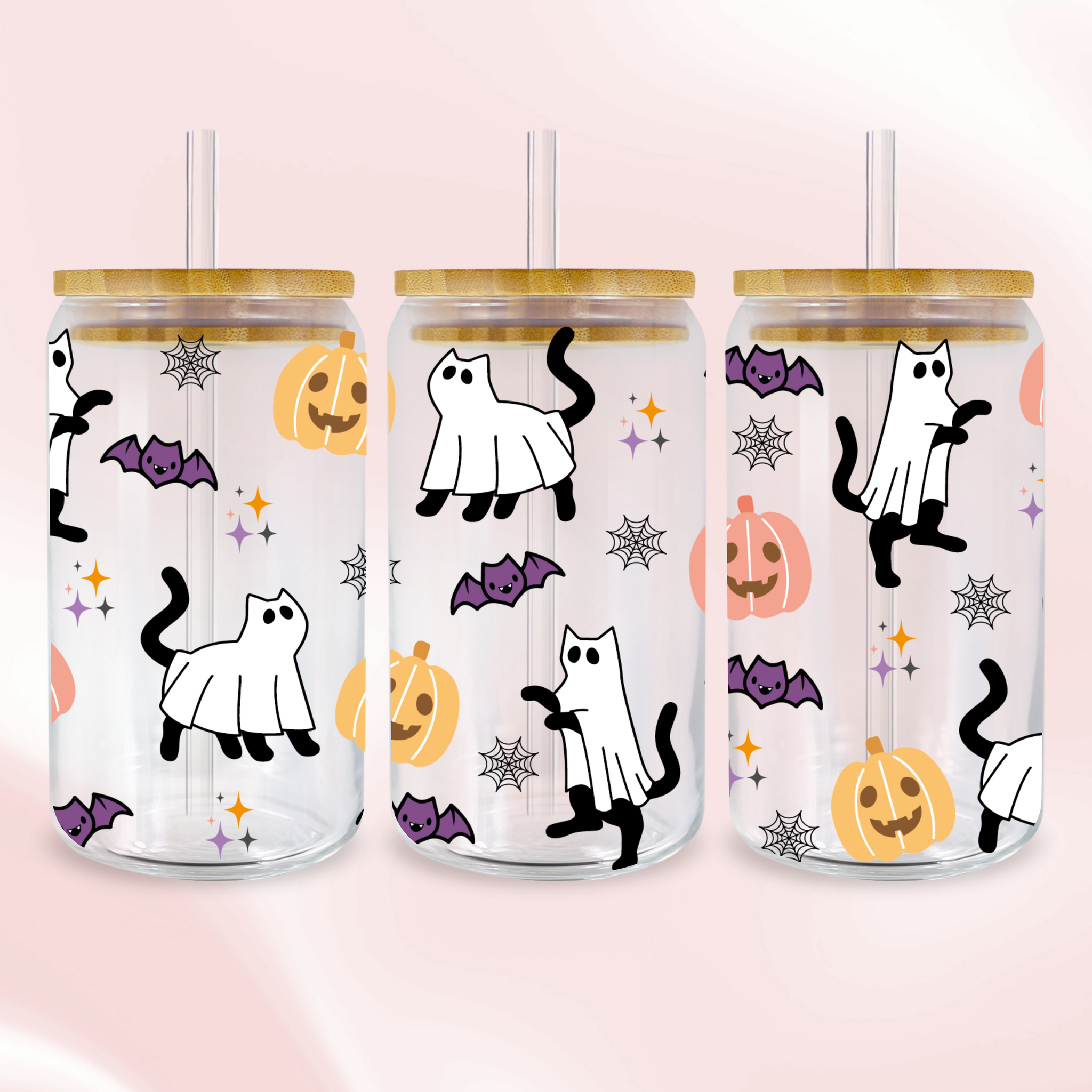 Halloween Cats Wrap - UV DTF Sticker