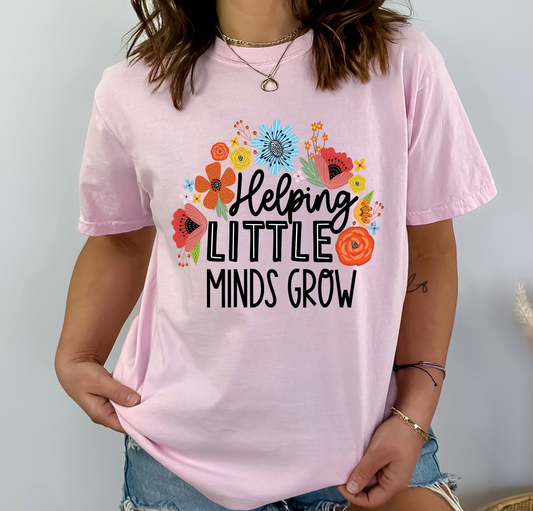 Helping Little Minds Grow Floral - DTF Transfer