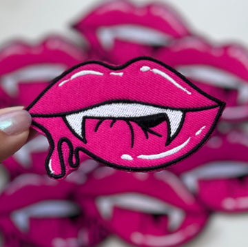 Vampire Lips - Embroidered Patch