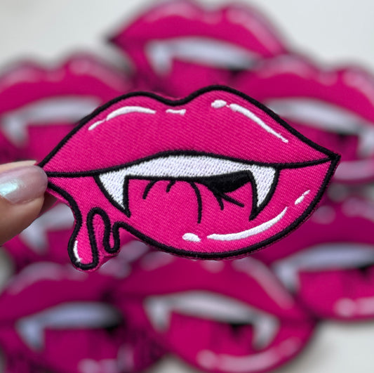 Vampire Lips - Embroidered Patch