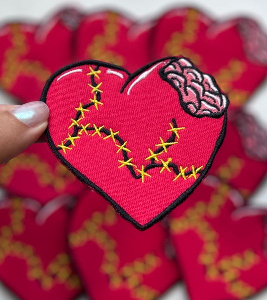 Patched Heart - Embroidered Patch