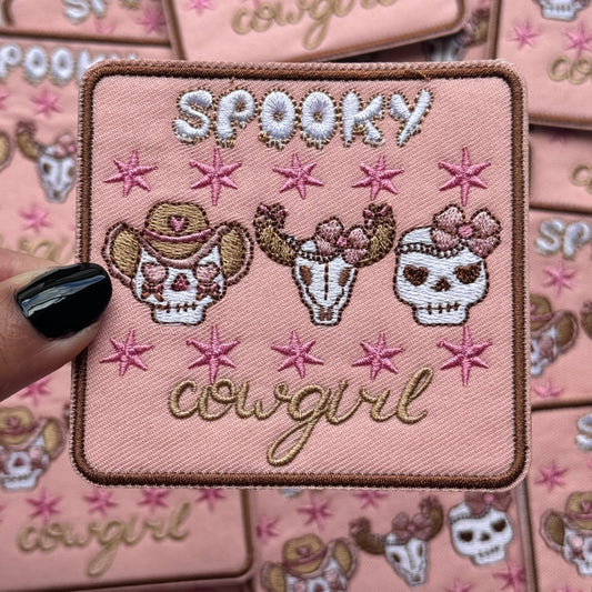 Spooky Cowgirl - Embroidered Patch