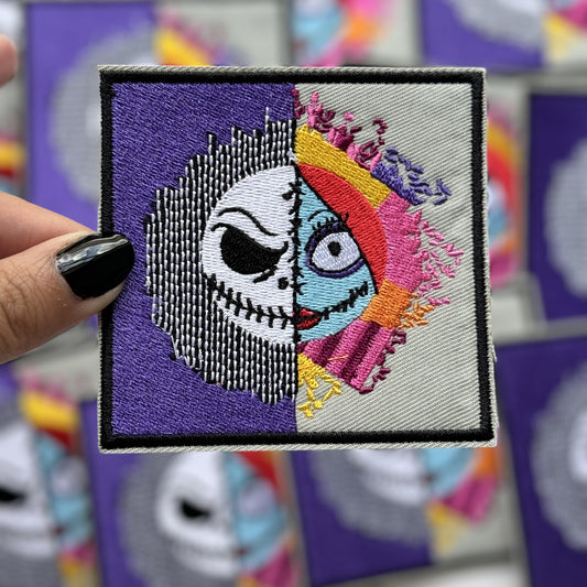 Jack and Sally - Embroidered Patch