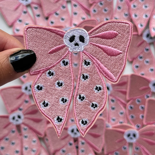 Skeleton Bow - Embroidered Patch