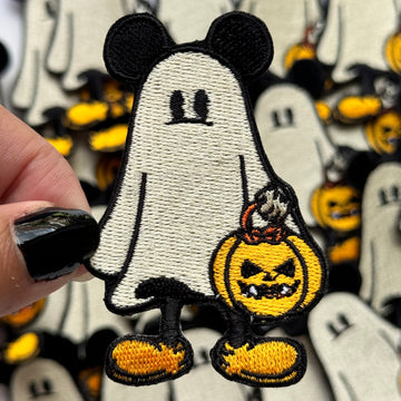 Mickey Ghost - Embroidered Patch