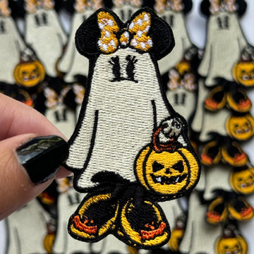 Minnie Ghost - Embroidered Patch