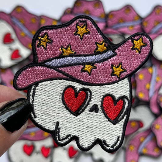 Cowgirl Skeleton - Embroidered Patch