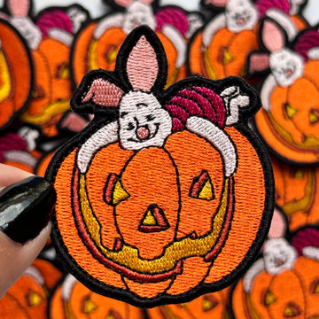 Piglet pumpkin - Embroidered Patch