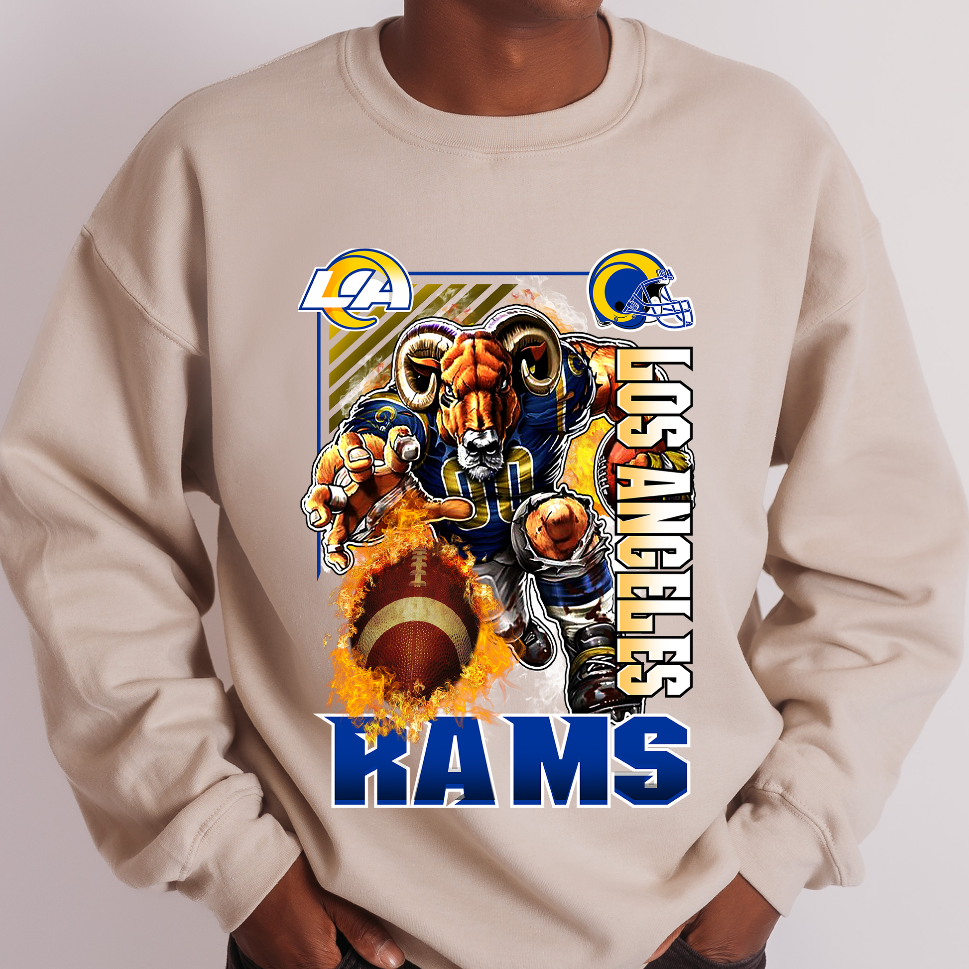 La hot sale rams crewneck