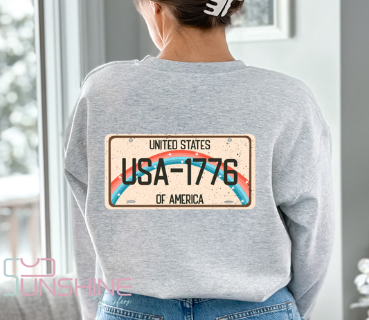 License Plate America - DTF Transfer