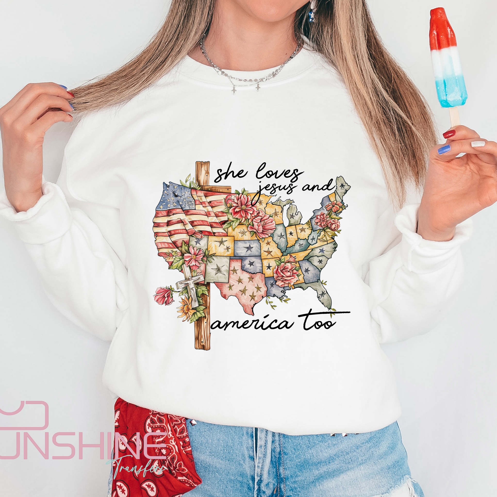 Loves America States - DTF Transfer