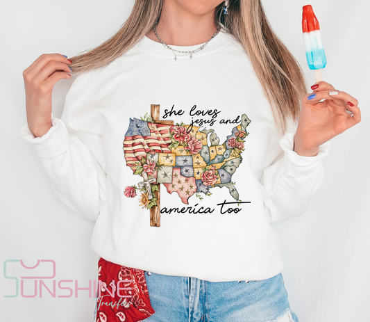 Loves America States - DTF Transfer