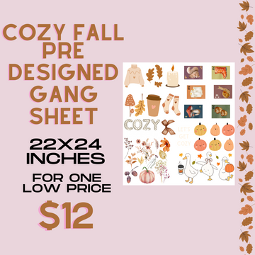 Cozy Fall - Pre Designed Gang Sheet