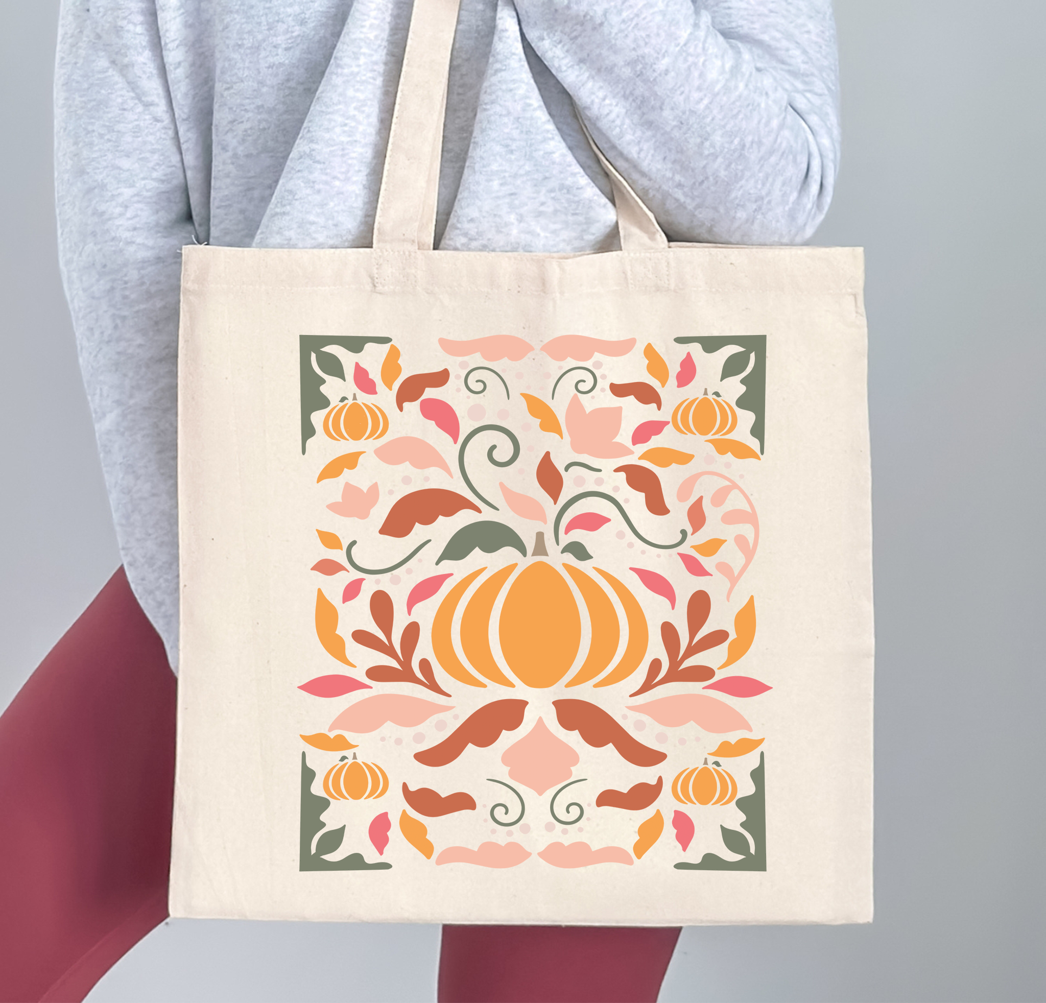 Pumpkin Floral Design - DTF Transfer