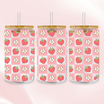 Strawberry Picnic Wrap - UV DTF Sticker