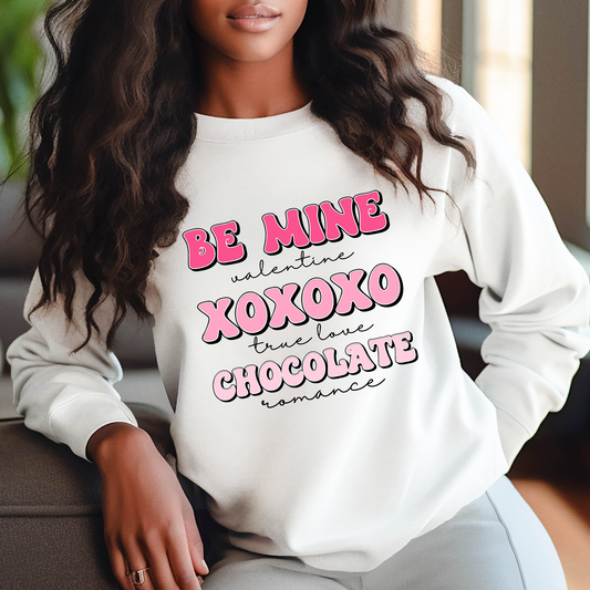 Be Mine XOXO Black - DTF Transfer