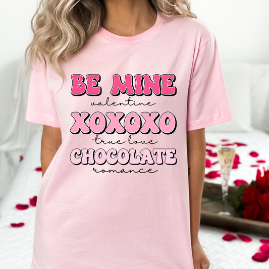 Be Mine XOXO Black - DTF Transfer