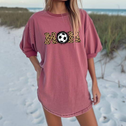 Cheetah Mom Soccer Ball - DTF Transfer