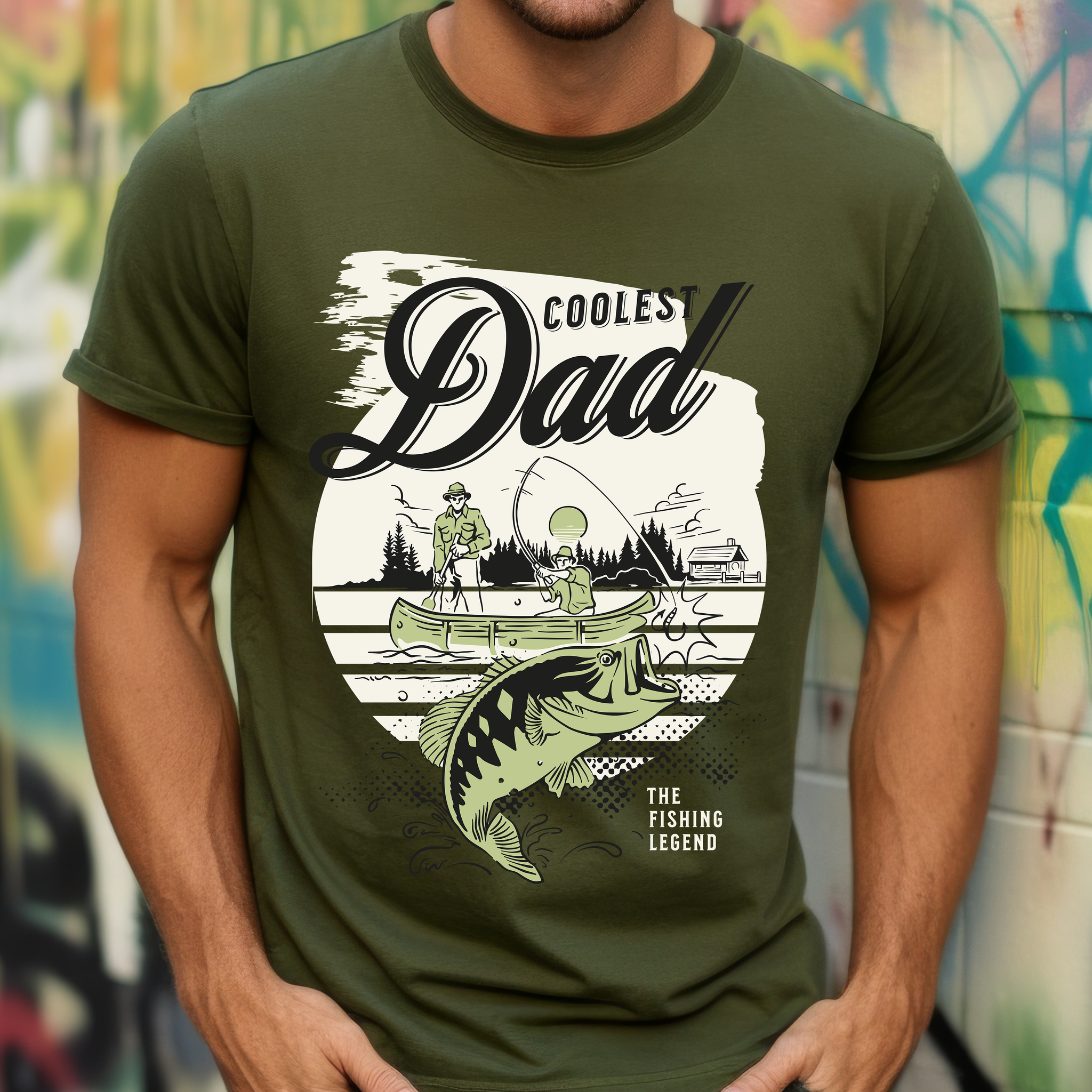 Coolest Dad Fishing - DTF Transfer