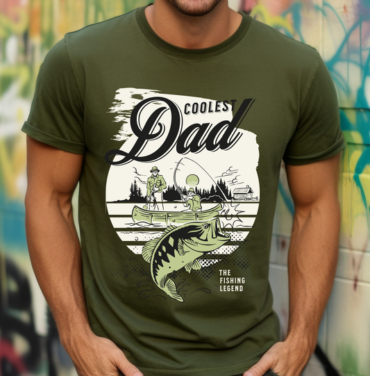 Coolest Dad Fishing - DTF Transfer