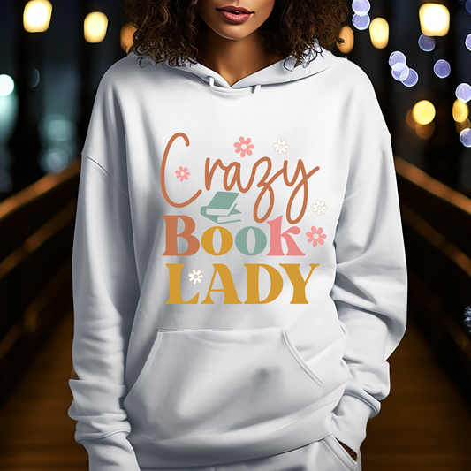 Crazy Book Lady Cozy Colors - DTF Transfer