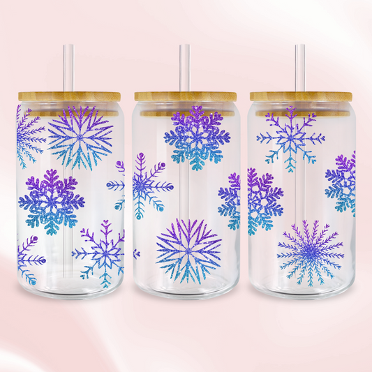 Snowflakes - UV DTF wrap