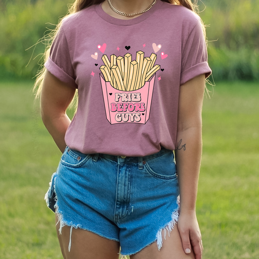 Fries Before Guys Pink - DTF Transfer