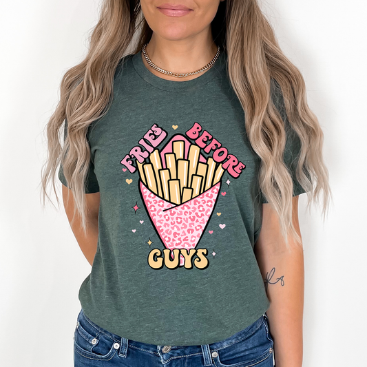 Fries Before Guys Pink Cheetah - DTF Transfer