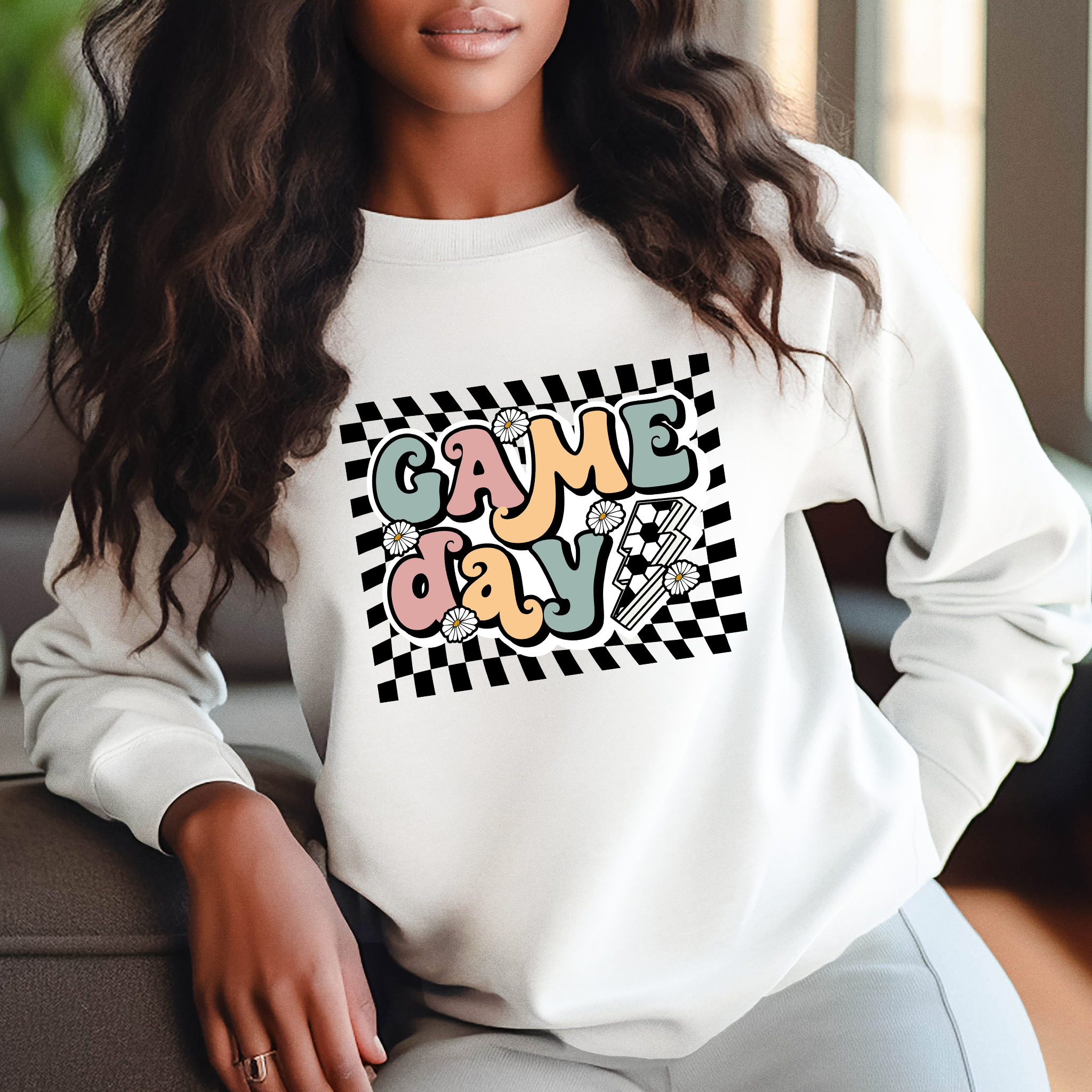 Game Day Colorful Hippie Soccer - DTF Transfer