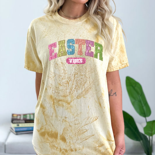 Glitter Multi Colored Easter Vibes - DTF Transfer