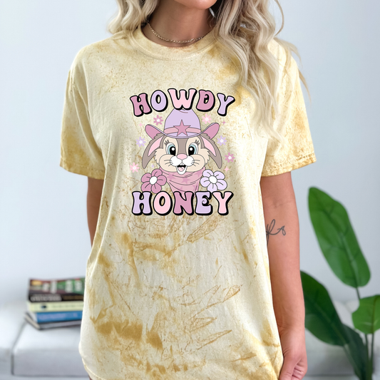 Howdy Honey Pastel Pink And Purple - DTF Transfer