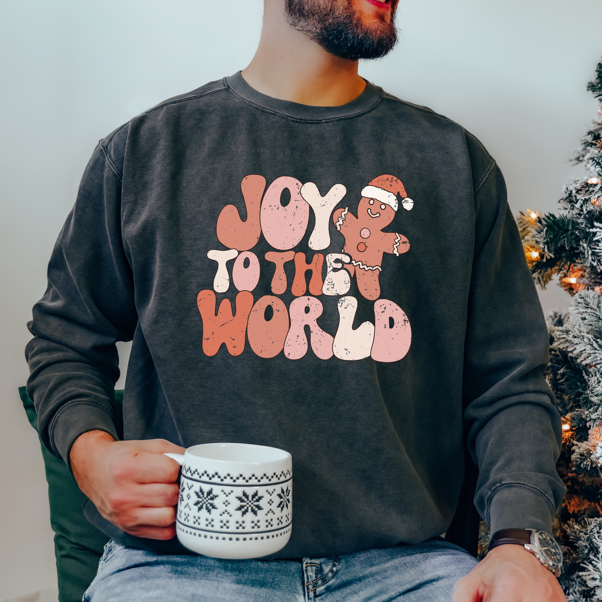 Joy To The World Gingerbread - DTF Transfer