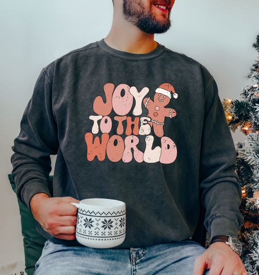 Joy To The World Gingerbread - DTF Transfer