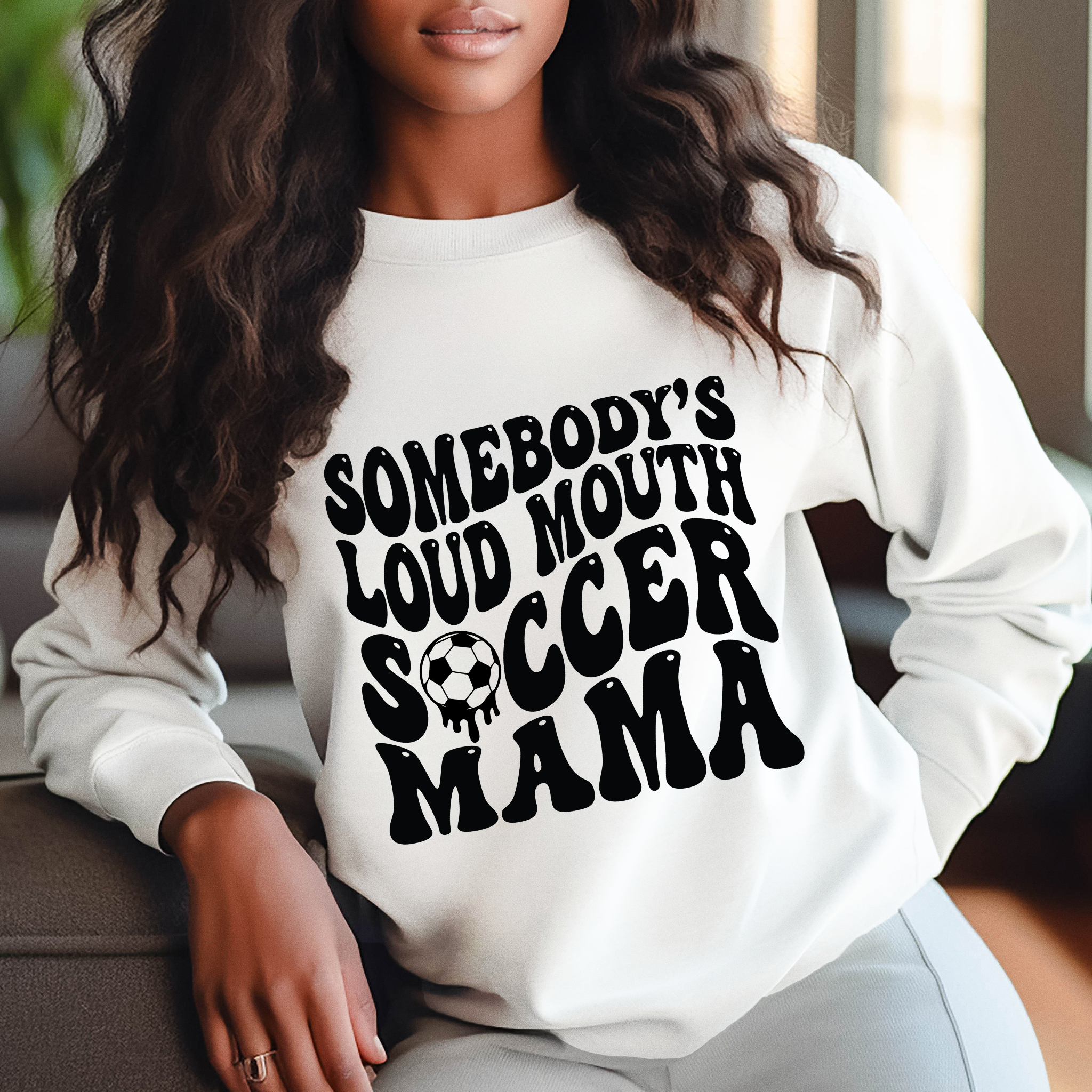 Loud Mouth Soccer Mama Black - DTF Transfer