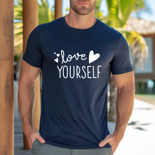 Love Yourself White Text - DTF Transfer