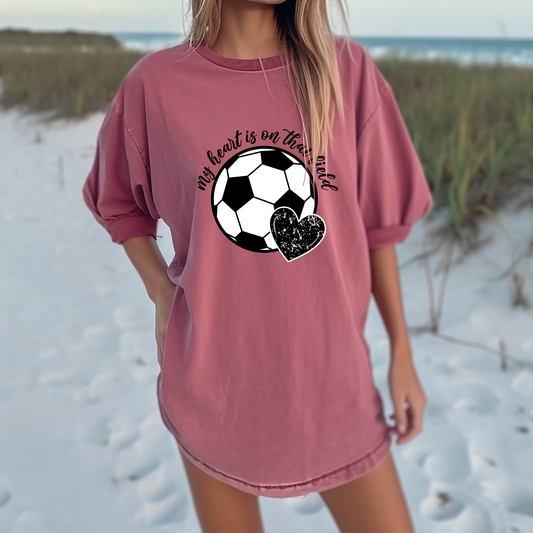 My Heart Is On The Field Soccer - DTF Transfer