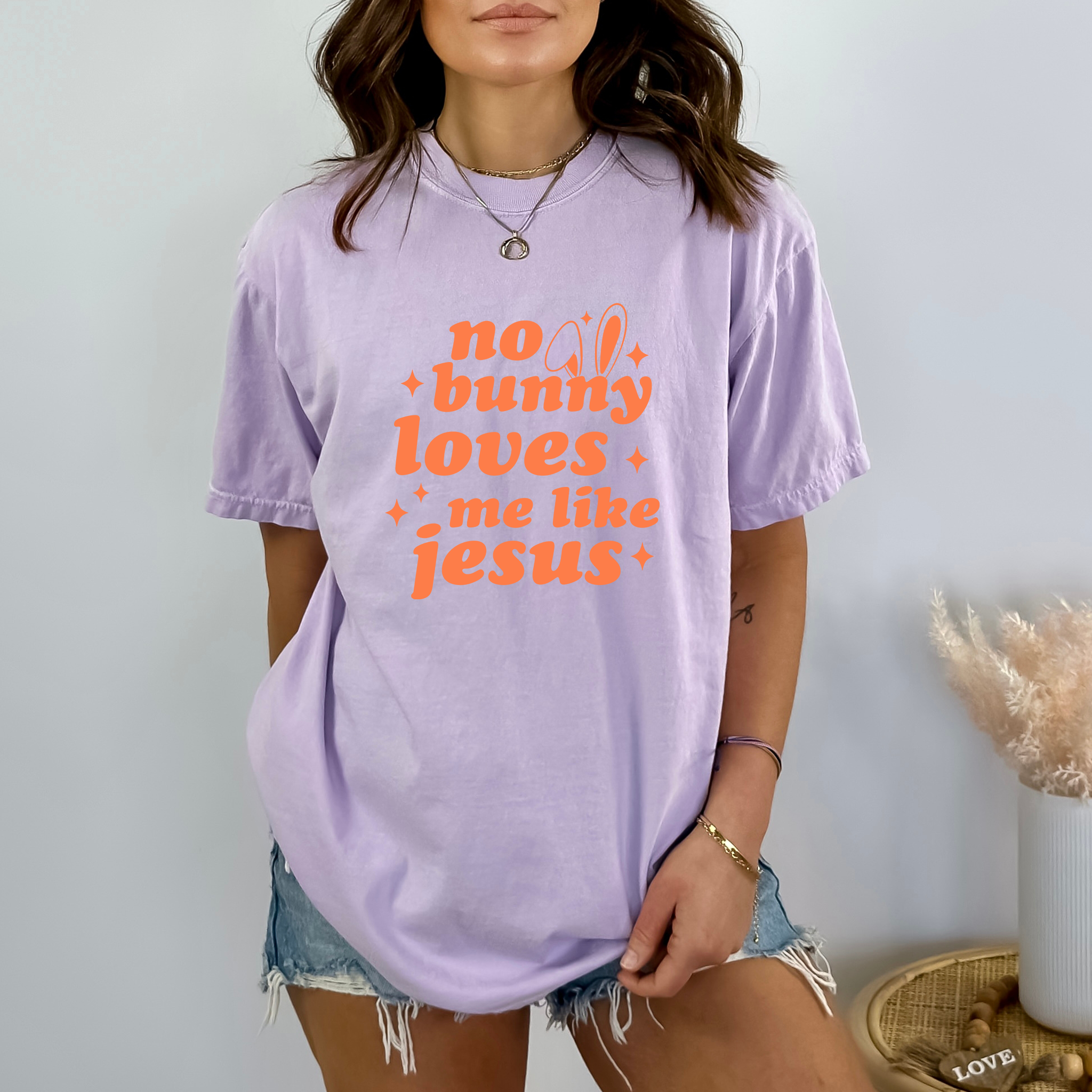 No Bunny Loves Me Like Jesus - DTF Transfer