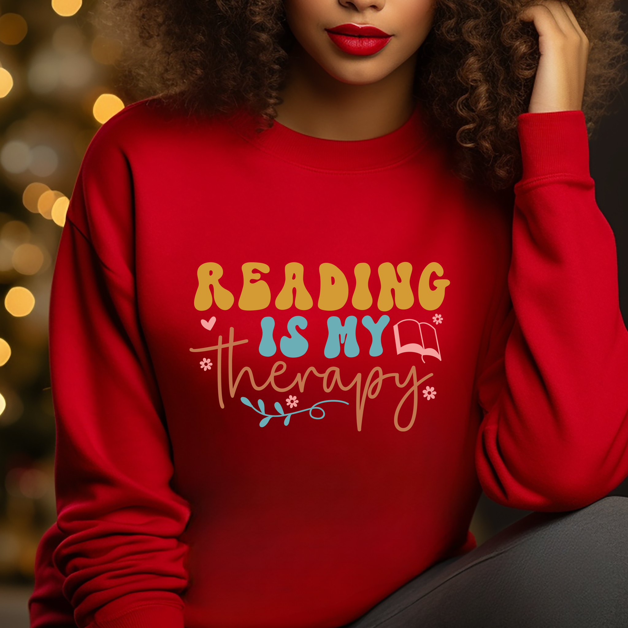 Reading Is My Therapy - DTF Transfer